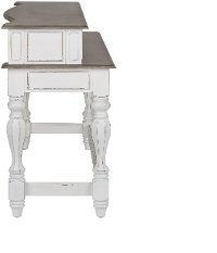 Antique White Console Bar Table - Magnolia Manor-4