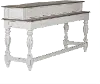 Magnolia Manor Antique White Console Bar Table