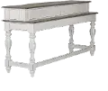 244-OT7636 Magnolia Manor Antique White Console Bar Table