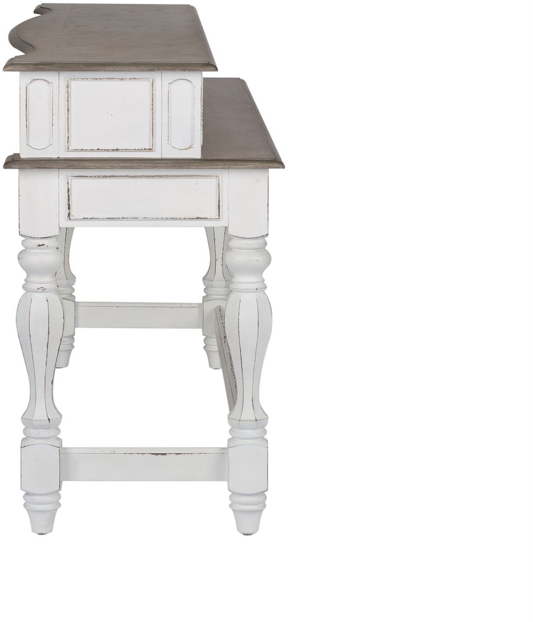 Magnolia Manor Antique White Console Bar Table-4