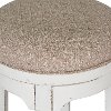 Antique White Upholstered Swivel Counter Height Stool - Magnolia Manor-4