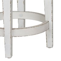 Antique White Upholstered Swivel Counter Height Stool - Magnolia Manor-6