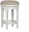 Magnolia Manor Antique White Swivel Counter Height Stool
