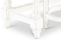 Antique White Console Bar Table and Stools - Magnolia Manor-7