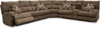 Brown Power Reclining Sectional Sofa - Brindle