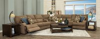 Brown Power Reclining Sectional Sofa - Brindle-2