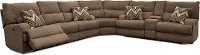 Brown Power Reclining Sectional Sofa - Brindle-3