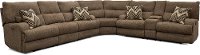Brown Power Reclining Sectional Sofa - Brindle-5