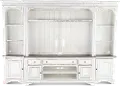 Magnolia Manor Antique White 4 Piece Entertainment Center