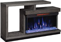 60 Inch Oak Panoramic Fireplace TV Stand - Wright-3