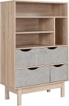 Natural Oak Light Brown Bookshelf - St. Regis