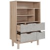 Natural Oak Light Brown Bookshelf - St. Regis-2