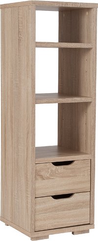 Oak Wood Grain Light Brown Bookshelf - Howell