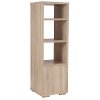 Oak Wood Grain Light Brown Bookshelf - Howell-3