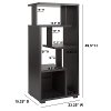 Ultra-Modern Black Bookshelf - Morristown