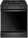 WEG750H0HB Whirlpool Gas Range - 5.8 cu. ft. Black
