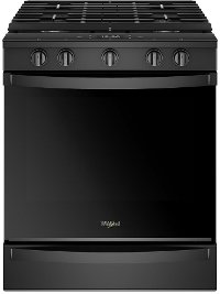 WEG750H0HB Whirlpool Gas Range - 5.8 cu. ft. Black