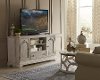 Antique Smokey White 68 Inch TV Stand - Elizabeth