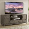 Clearance Washed Gray Transitional 74 Inch TV Stand - Vogue