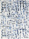 PRL90576 5 x 8 Medium Ivory and Blue Rug - Perla