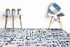PRL97696 8 x 10 Large Ivory and Blue Rug - Perla-5