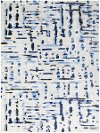PRL97696 Clearance 8 x 10 Large Ivory and Blue Rug - Perla