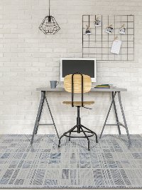 VEC170508 5 x 8 Medium Pewter Gray Area Rug - Vector-3