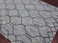 DWE40508 5 x 8 Medium Silver and Gray Area Rug - Dwell-2