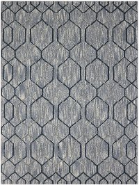 DWE40811 8 x 11 Large Silver and Gray Area Rug - Dwell