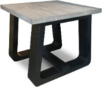 Modern Faux Metal End Table - Costa Del Sol