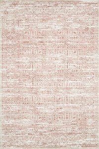 5 x 8 Medium Ivory and Blush Area Rug - Lotus