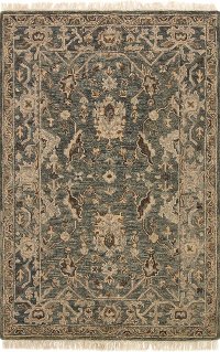 5 x 8 Medium Transitional Slate Gray Area Rug - Hanover