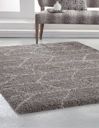 8 x 10 Large Herringbone Gray and Ivory Area Rug - Elements-2