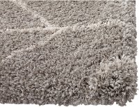 8 x 10 Large Herringbone Gray and Ivory Area Rug - Elements-3