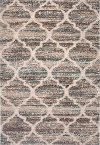 8 x 11 Large Brown, Beige, Ivory, and Teal Area Rug - Granada