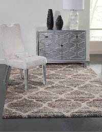 8 x 11 Large Brown, Beige, Ivory, and Teal Area Rug - Granada-2