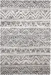 5 x 8 Medium Beige, Ivory, and Charcoal Gray Area Rug - Granada