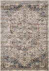5 x 8 Medium Ivory, Blue, and Beige Area Rug - Sonoma