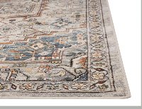 5 x 8 Medium Ivory, Blue, and Beige Area Rug - Sonoma-3