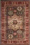 Sonoma 5 x 8 Chocolate Brown, Ivory, and Red Area Rug