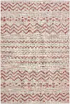 Sun Shower 5 x 8 Medium Beige and Red Indoor-Outdoor Rug