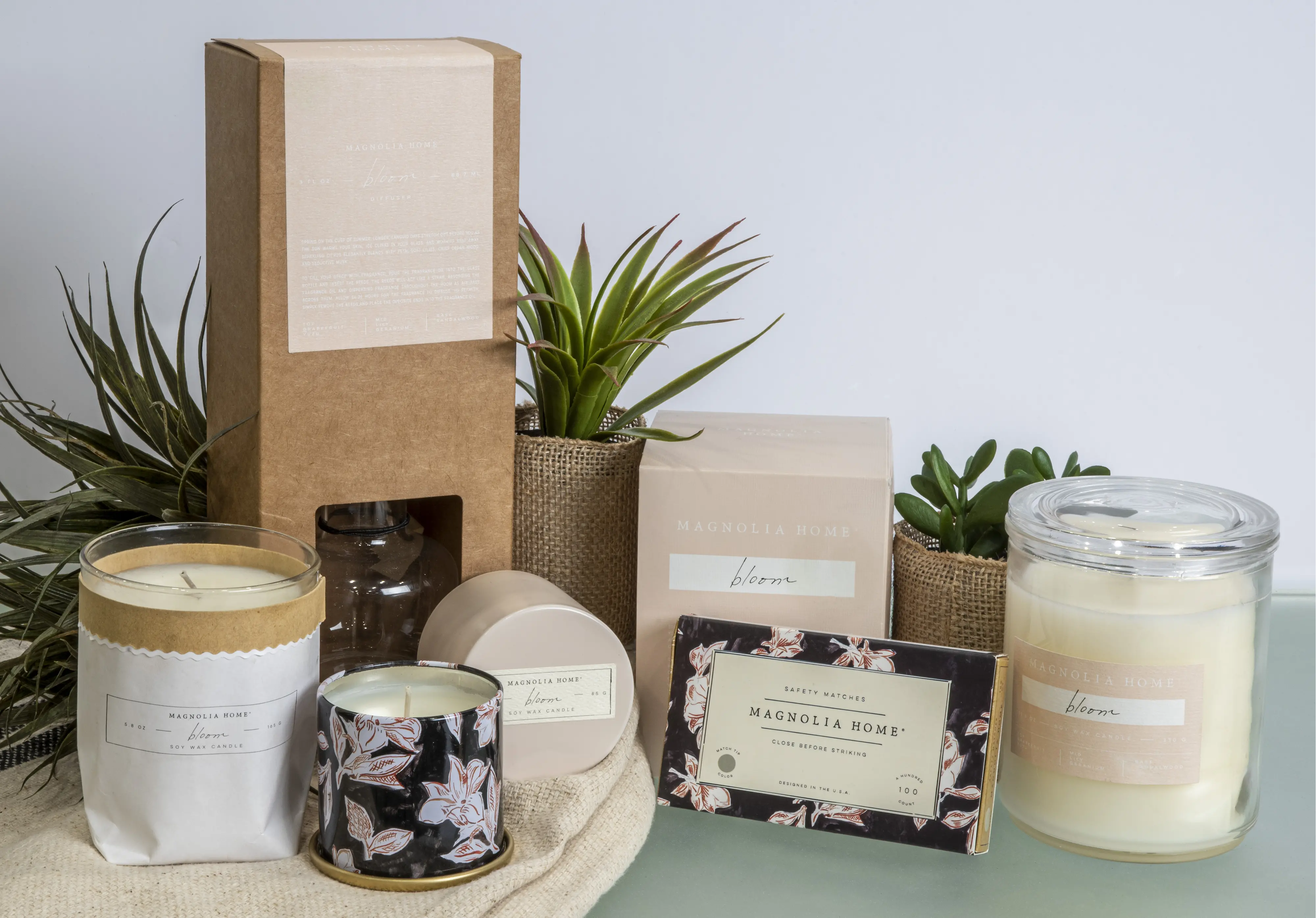 Magnolia Home Furniture 3oz Bloom Demi Tin Candle-3
