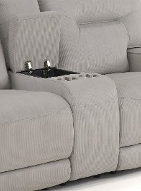 Sterling Gray Power Reclining Loveseat - Stanza-2