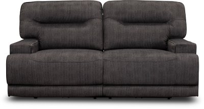 Charcoal Gray Power Reclining Sofa - Stanza