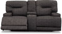 Charcoal Gray Power Reclining Loveseat - Stanza-2