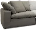 Contemporary Slate Gray Corner Piece - Peyton