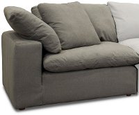 Contemporary Slate Gray Corner Piece - Peyton