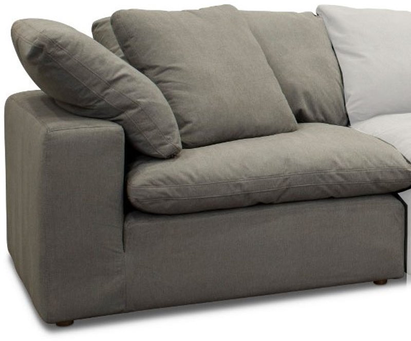 Contemporary Slate Gray Corner Piece Peyton Rc Willey