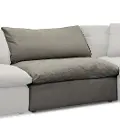 Contemporary Slate Gray Armless Chair - Peyton