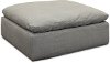 Contemporary Slate Gray Ottoman - Peyton